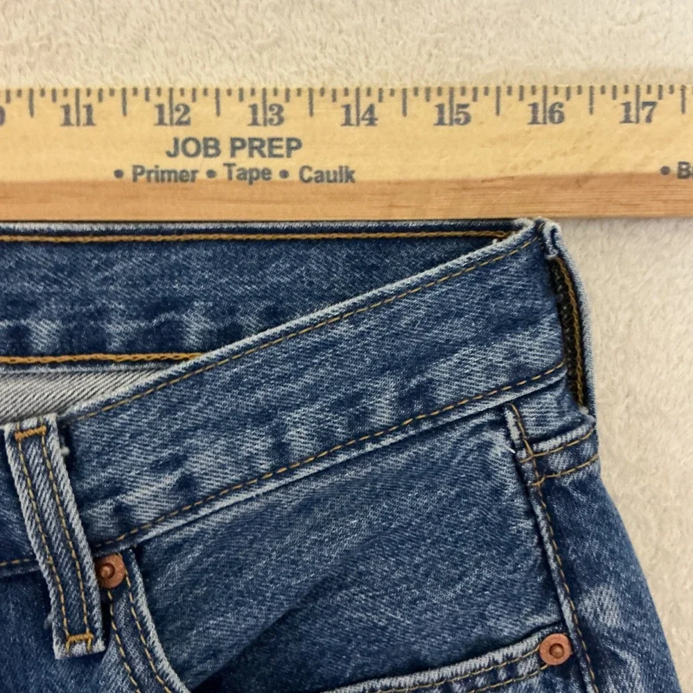 Levis 501 Original Fit Jeans Mens W32 L30 (L29.5) Blue Straight Leg Button Fly